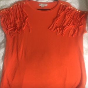 Michael Kors fringe top Large